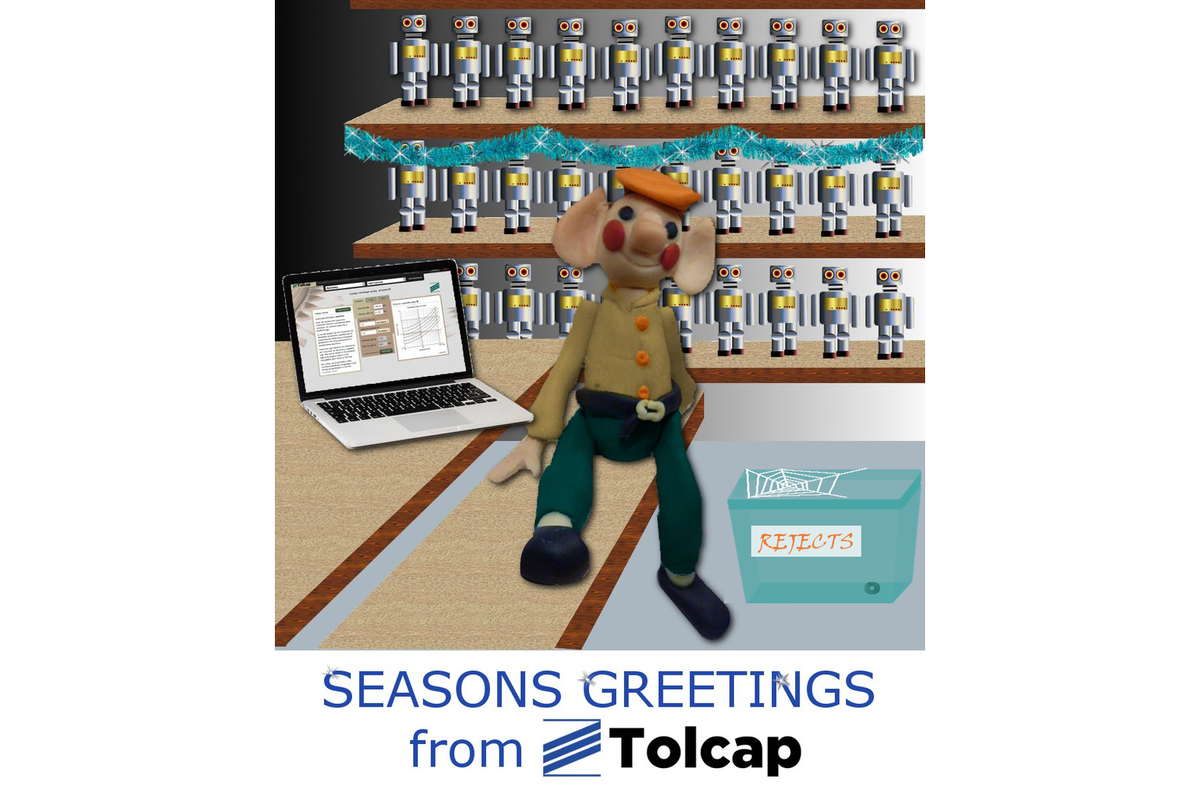tolcap's tweet photo. Seasons greetings from Tolcap - Santa's little helper 

#toys #sleigh #fairylights #baubles #snowglobe #trains #robots #xmas #elves #reindeer #engineering #productdevelopment #productdesign #toleranceanalysis #manufacturing https://t.co/GqnSJRx22A