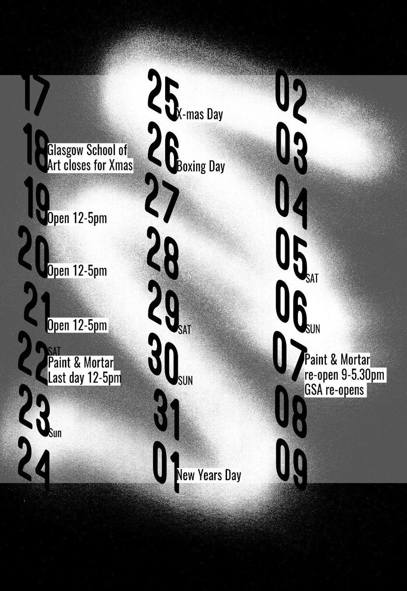 Festive opening hours here at Paint and Mortar! 🎄⏰🎄