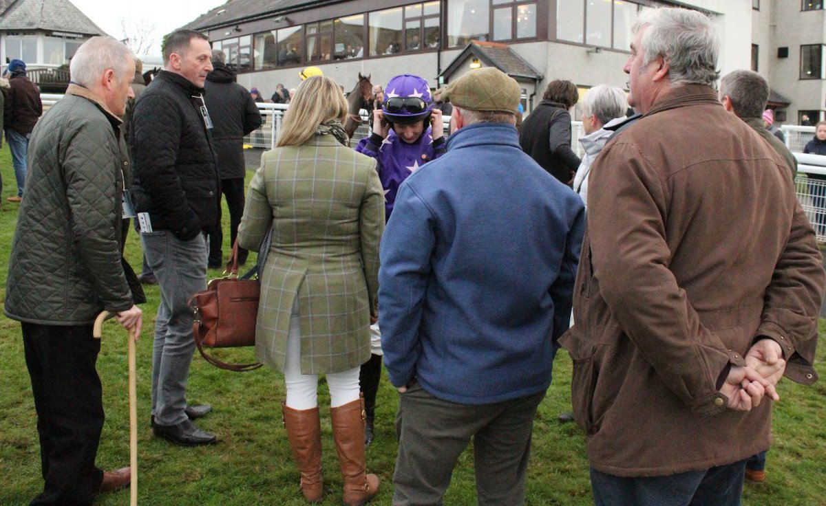 The100Club1's tweet photo. Several members met up @HexhamRaces yesterday and we saw Theo put up a bold display but he simply didn’t stay the 2m 7f. https://t.co/fxfRO5uUCG