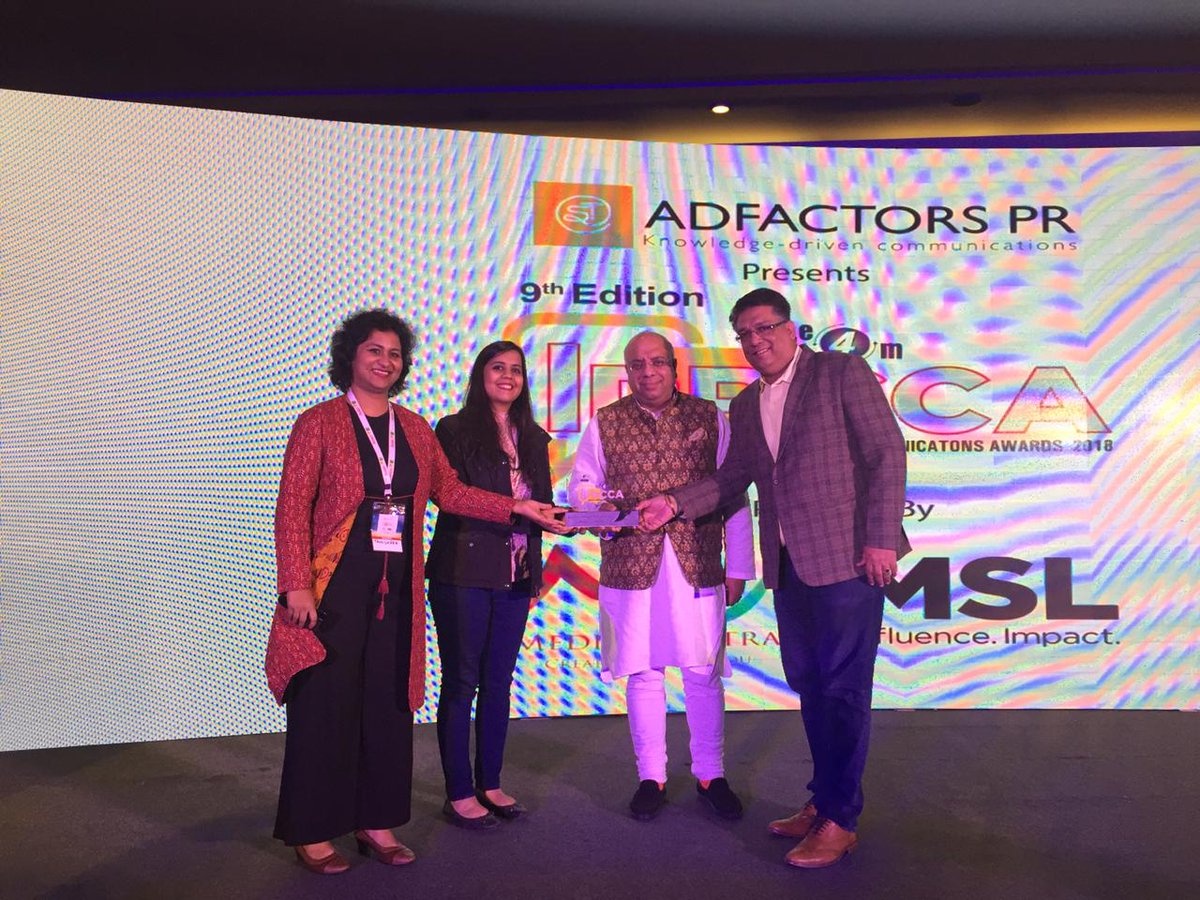 Archetype_IN's tweet image. A moment of delight! Great to accept the Silver for the Max Healthcare in the crisis communications category at @e4mtweets IPRCC awards. #IPRCCA
#WiredDifferently
