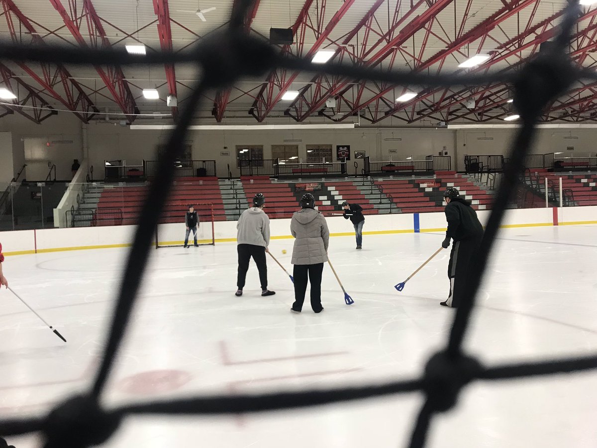 WALA_MWHS's tweet photo. A fun morning at Thaler playing broom ball! Always exciting to get out of the classroom and have fun together. https://t.co/x9HqMhgC0i
