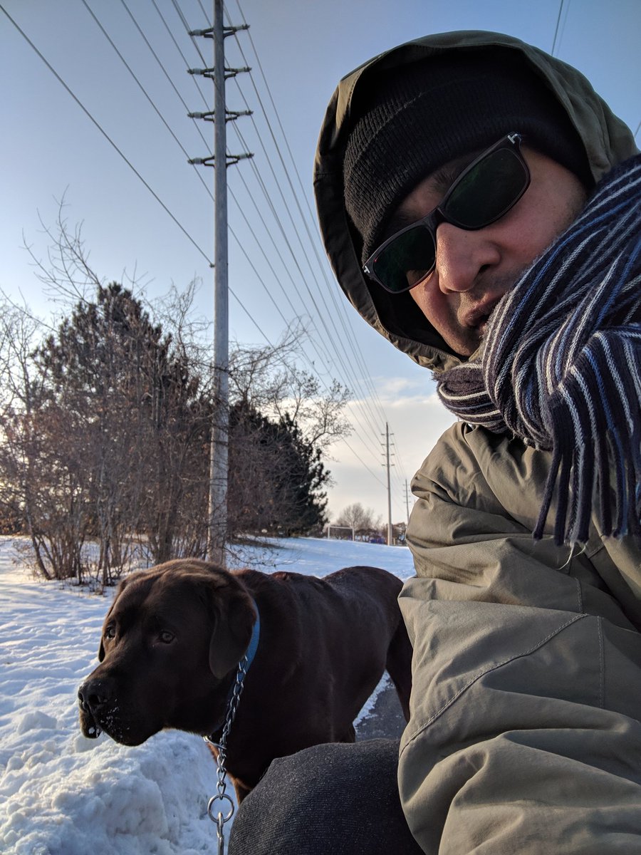 NaveenEipe's tweet photo. Minus 25C!
#ItsCold
#DayOff #dogsoftwitter
@BlacksWeather 
@CBCOttawa 
@harry_fosters https://t.co/itZtP7z681