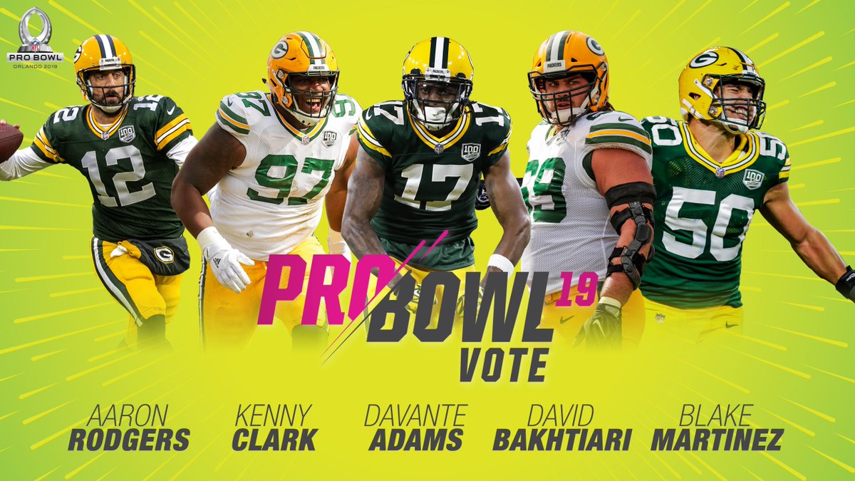 packers's tweet photo. 🚨 LAST DAY TO VOTE 🚨

1 RETWEET = 2 VOTES! 

#ProBowlVote
@AaronRodgers12 
@KCBoutThatLife 
@tae15adams 
@DBak69 
@Big__Blake50 
@Linsley71 
@Showtyme_33 
@JaireAlexander 

🗳: https://t.co/JxLGHTSx9m

#GoPackGo https://t.co/Rvfpf5GVLD