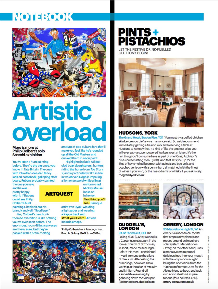 Philip Colbert's <a href="/saatchi_gallery/">Saatchi Gallery</a> New Paintings show and art riff on Brexit presented by <a href="/UNITLondonTeam/">UNIT London</a> in today's <a href="/ShortList/">ShortList</a>.