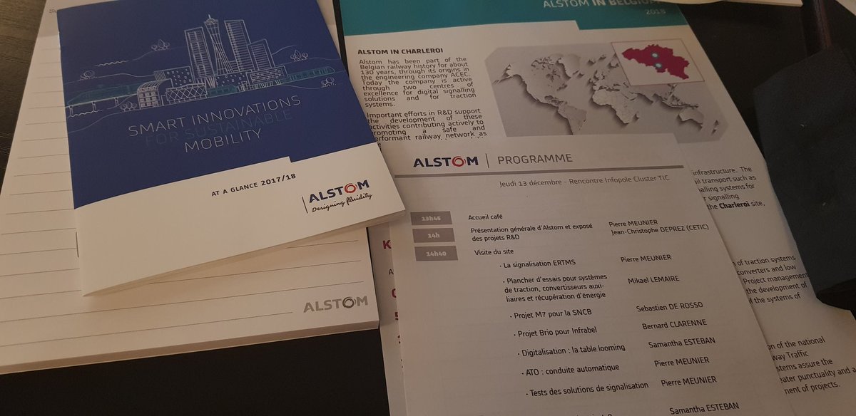 Visite de Alstom pour une après-midi placée sous le signe de la collaboration Alstom et les PME wallonnes, <a href="/CpldBelgium/">COMPUTERLAND Belgium</a> est présent