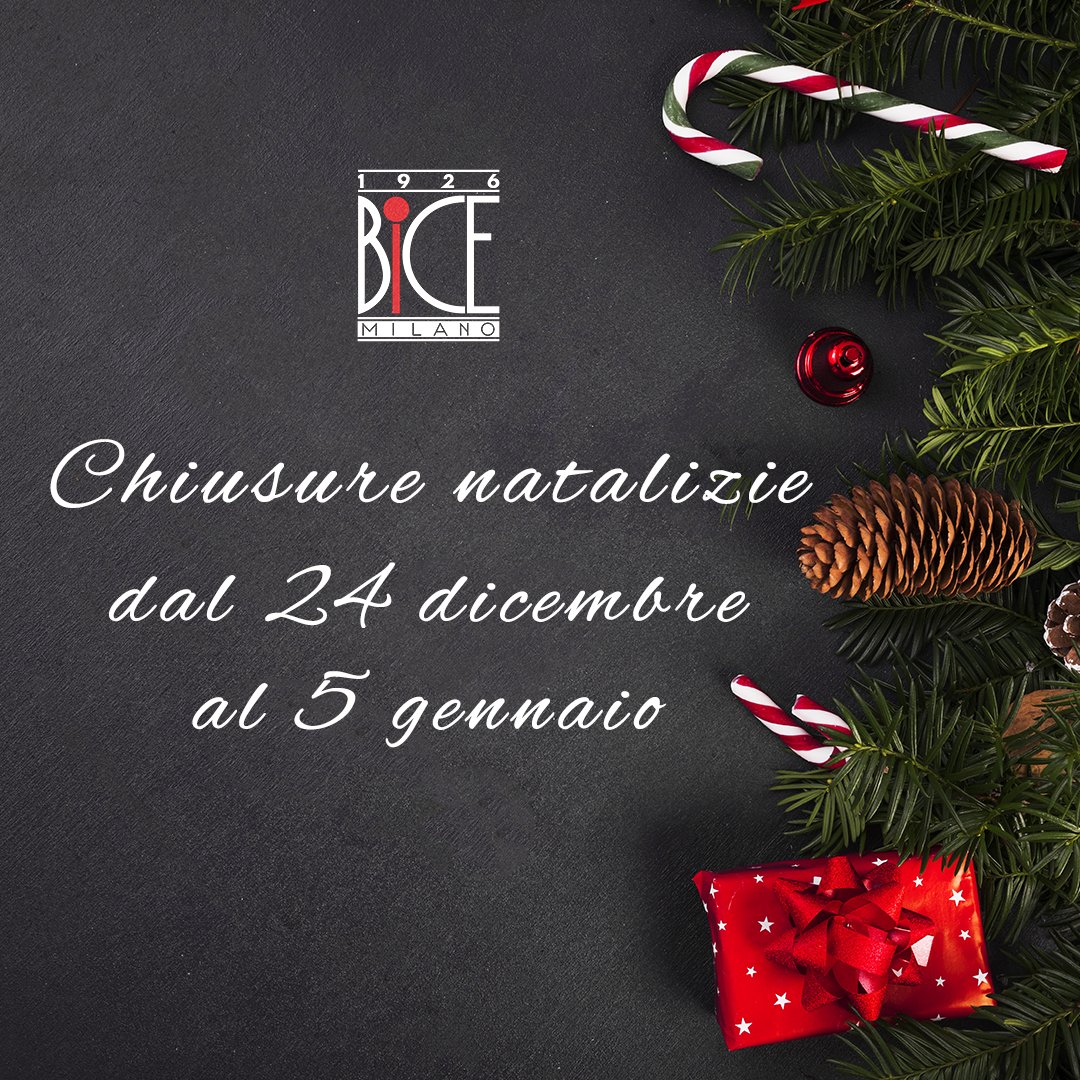 bice_milano's tweet photo. #BiceMilano si prende una piccola pausa per il periodo natalizio!

Vi aspettiamo il 6 gennaio per festeggiare insieme l'Epifania!

#Christmas #Holidays #Wintertime #restaurant #Milano #13Dicembre #24dicembre #6gennaio #Natale #Chiusure https://t.co/SRienaHYxk