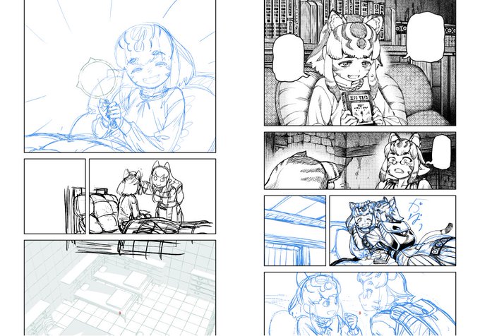 つぐもも 今日の進捗 次の見開きがエロなのよな～
#つぐもも #つぐもも進捗 