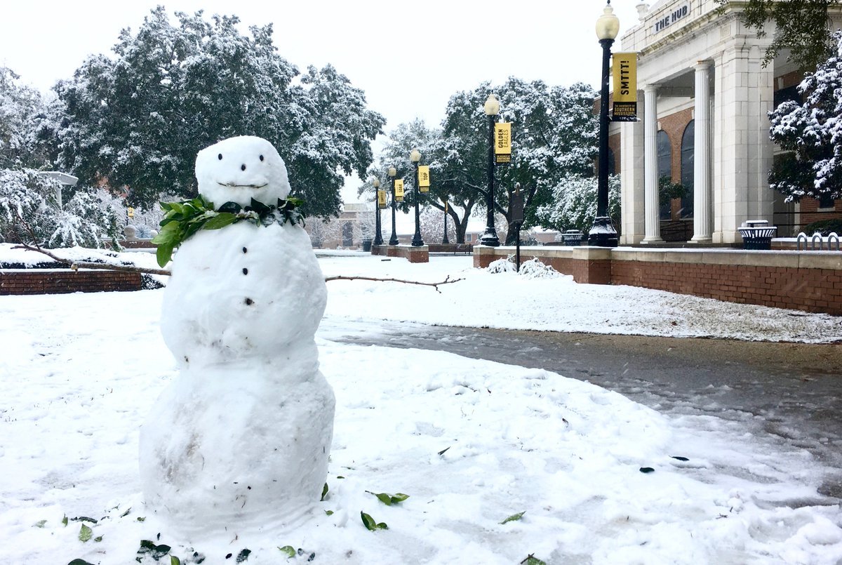 #TBT: When Southern Miss became a winter wonderland last December! ☃️