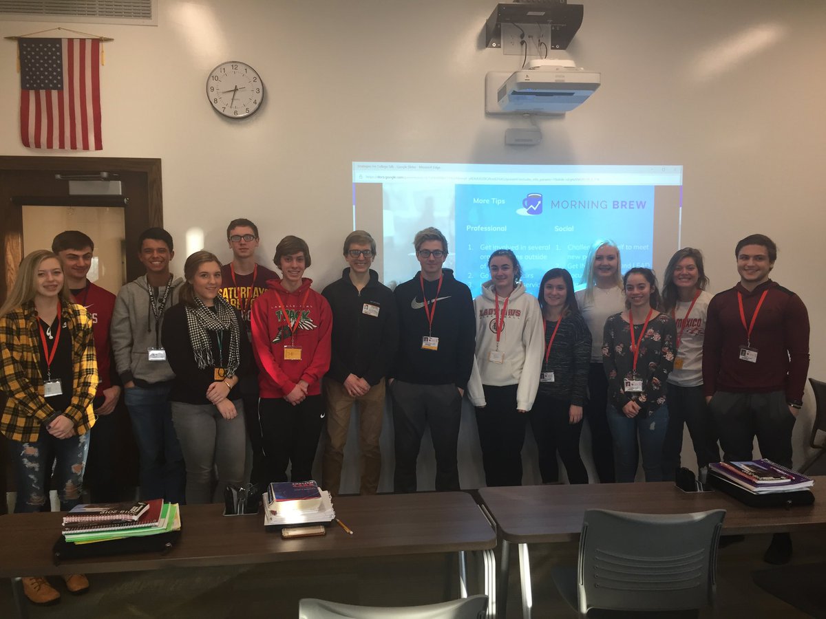 Thank you Owen Stoneking for coming in and speaking to Mrs. Bendenko-Hill’s Strategies for College class this morning!