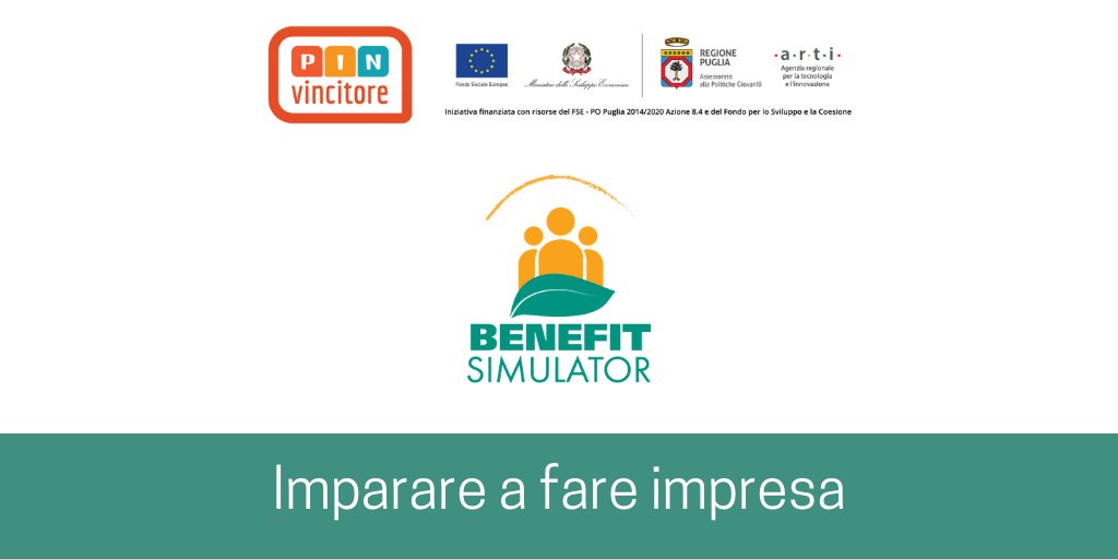 RouleSrl's tweet image. Benefit Simulator sta arrivando!

Ancora un ringraziamento va alla #regionepuglia che ci ha finanziato con il progetto #pingiovani, credendo nella nostra idea.

Seguici su roule.it!