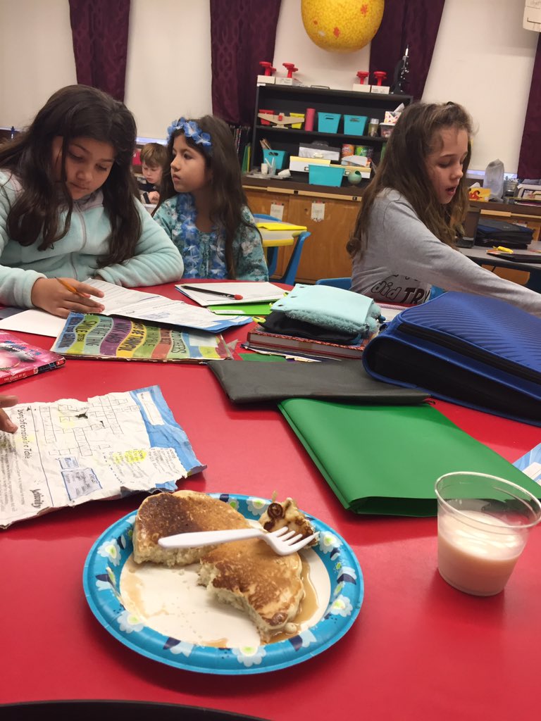 It’s going to be a great day!! Amazing Administrators make you pancakes and the kids say”you deserve it, you are awesome!”  Wow Blessed. #betheone #iamwfisd #jagtweet