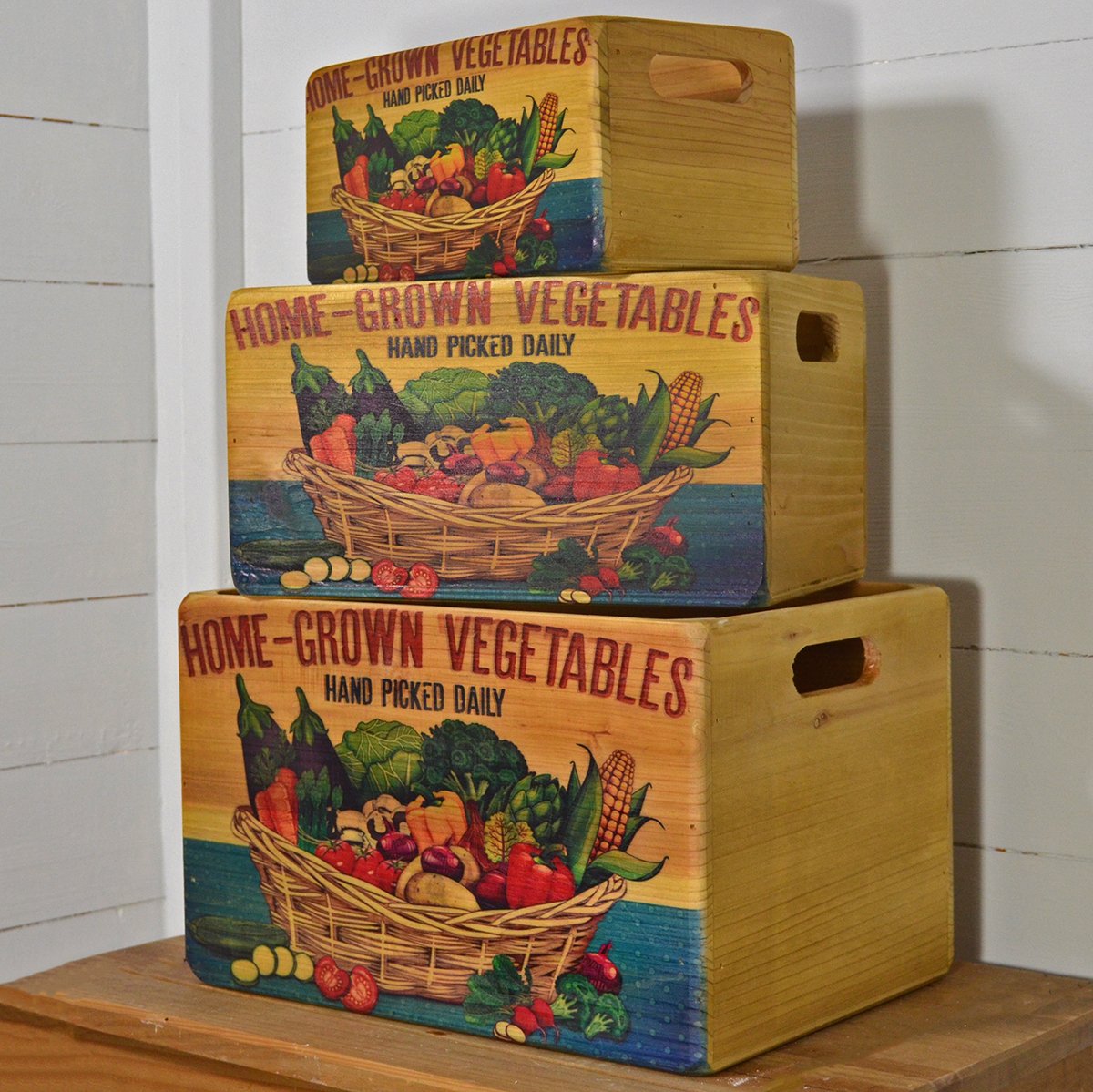 redhotlemonuk's tweet photo. We do some great ranges where you can mix and match across the designs. Great farm shop inspired designs too! #organicveg #homegrown #tin #metalsign #crate #wooden https://t.co/iExIzVLjjx