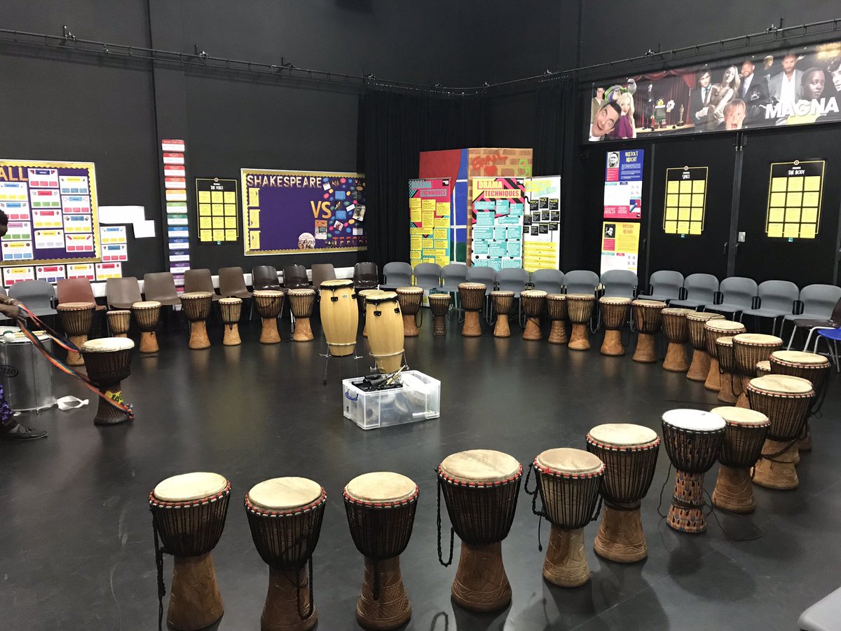 7I and 7P did amazingly well at an African Drumming workshop led by Oumar and organised by <a href="/MrsgilesMusic/">MrsGiles_music</a> and <a href="/SoundStorm_/">SoundStorm</a>. Thankyou so much to Oumar for an aspirational hour! See you tomorrow for round 2!!! <a href="/MagnaAcademy/">Magna Academy Poole</a> #poole #livemusic #Djembe