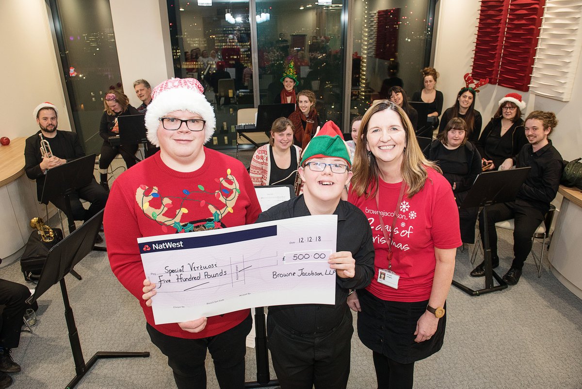 thesteampunkbee's tweet photo. A big thank you to @SpecialVirtuosi for letting us attend your carol concert on our #9thDayofChristmas – you were all a pleasure to watch! #TeamBrowneJacobson #Manchester https://t.co/m7Ps3eboCW