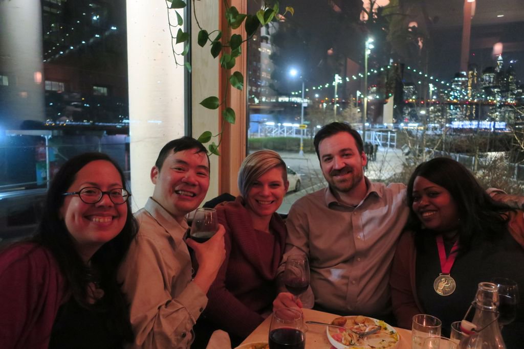 SafePassageProj's tweet photo. Our team had an amazing time last week at our staff outing! We kicked off the day with a scavenger hunt at the Oculus, and spent a perfect evening at @celestinebklyn with an incredible meal. 

We're so grateful to come together as a team to celebrate our work together this year! https://t.co/GSzJVdamKy