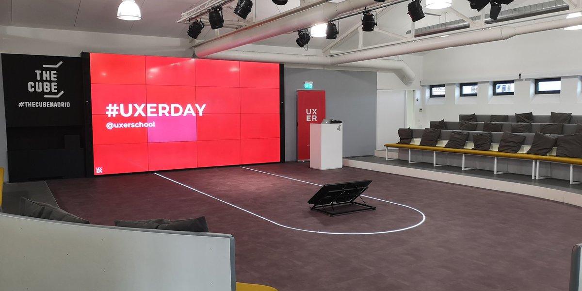 uxerschool's tweet photo. 😎 @uxerschool al cubo. Mañana eventazo de #UXERDay en #Madrid con la presentación de #proyectos de los #UXERS de #UXIMMERSIVE y #VRIMMERSIVE. Let's do this! 🎉 ¡Gracias una vez más a @THECUBEMadrid por acogernos! #UX #UI #VR #AR #MR #XR #UXDesigner #demoday #hiringsession https://t.co/YuHjtr1rt0