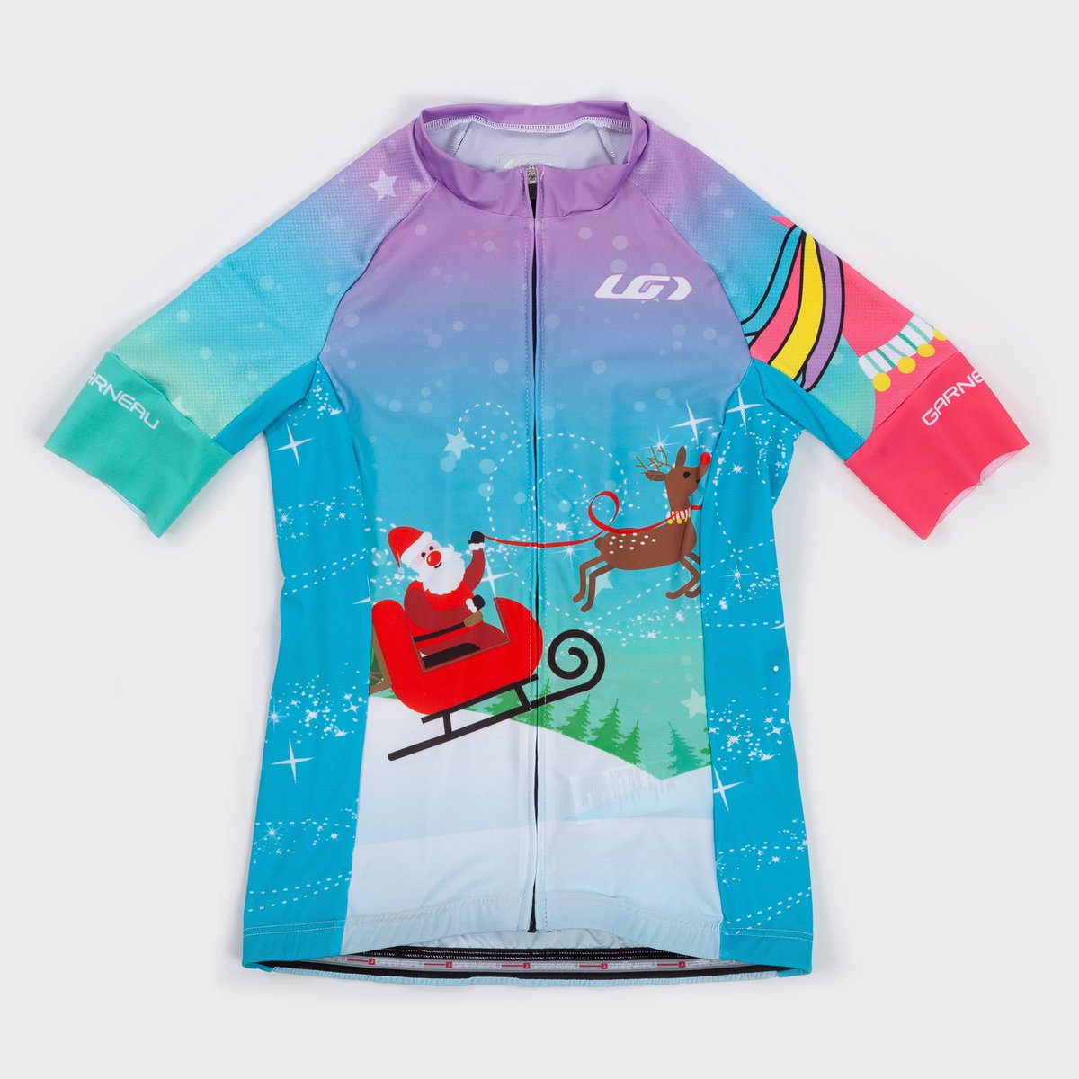 cpendrel's tweet image. What if Rudolf was really a unicorn? Thanks @Louis_Garneau custom for my very own #UglyChristmasSweater #HoHoHo #magic
