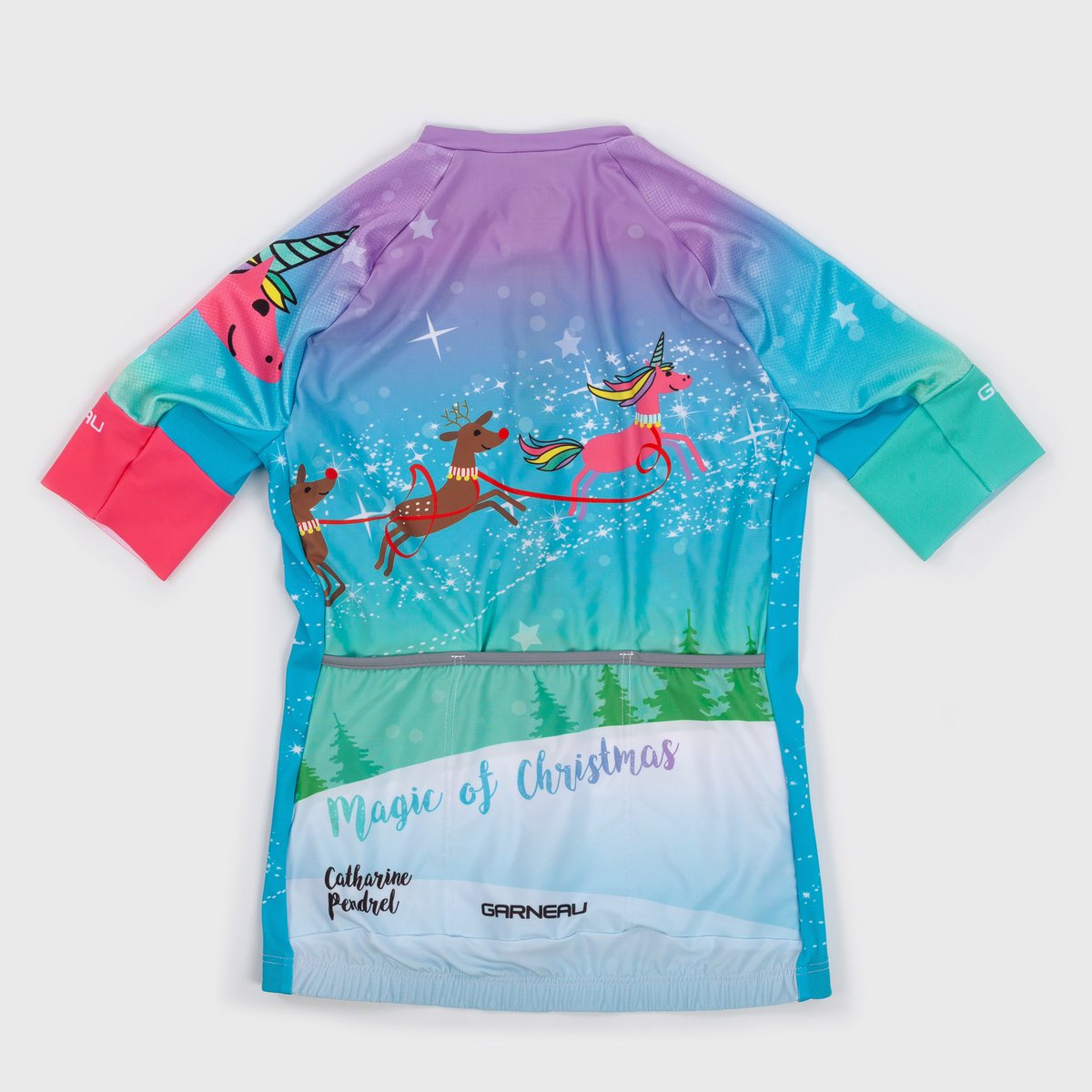 cpendrel's tweet image. What if Rudolf was really a unicorn? Thanks @Louis_Garneau custom for my very own #UglyChristmasSweater #HoHoHo #magic