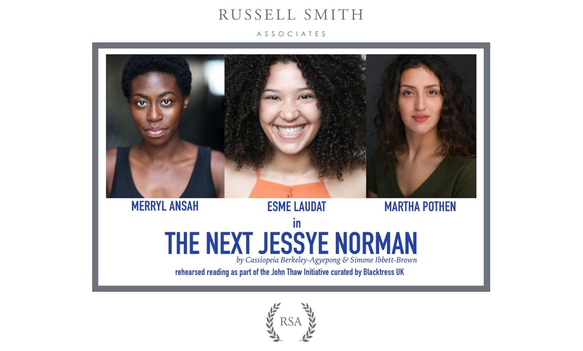 Make sure you don't miss seeing our Esme Laudat in The Next Jessye Norman at the Tristan Bates Theatre! Esme trained at ArtsEd and has previously been seen in Spamilton (Menier Chocolate Factory), Bromance (The Other Palace) and the UK Tour of Beautiful - The Carole King Musical.