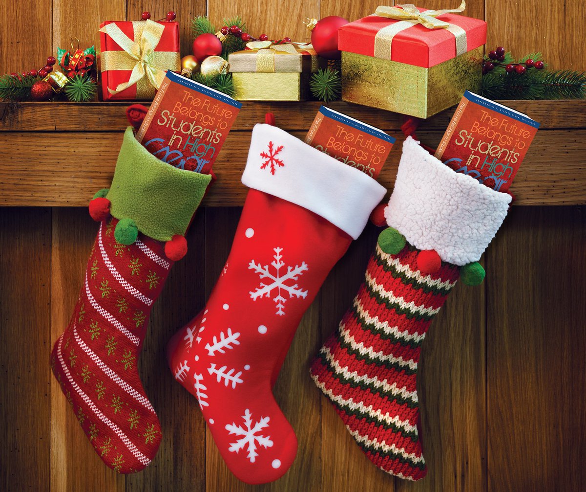 StudentsinHG's tweet photo. Keep the students in your life on their A-game during holiday break! 

Purchase a copy of #StudentsinHighGear at https://t.co/V5Ffeba2y2 and stuff their stockings with brain food that prepares them for a successful future beyond college. #StockingStuffer #SIHG #ChristmasShopping https://t.co/pglnT3jBjE
