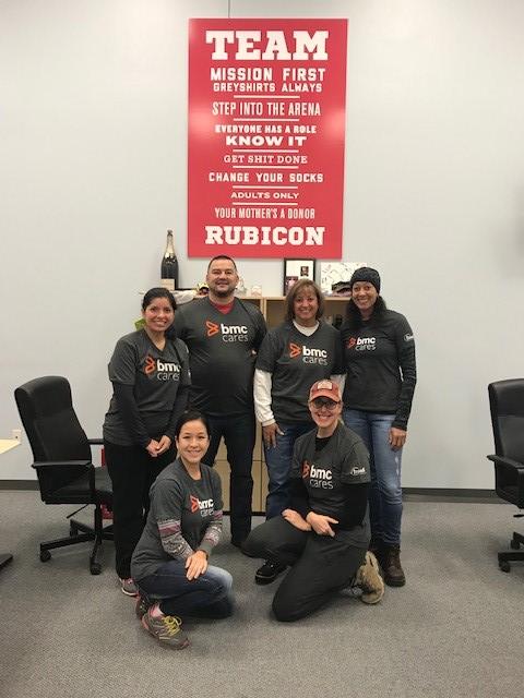 BMCSoftware's tweet photo. BMC continues to partner with @TeamRubicon to rebuild houses as a response to Hurricane Harvey. It's great to see employees giving back in their communities. Learn more about the organization: https://t.co/nVFSKsp7Hq #BMCCares https://t.co/uf3cq6CZo5