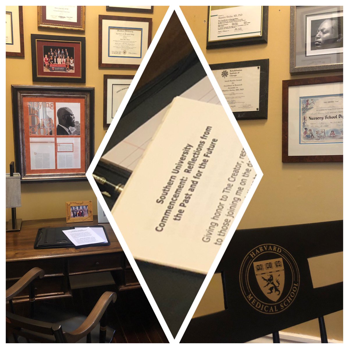 docmosho's tweet photo. Finishing my speech for @southernu_br 2018 Fall Commencement is tomorrow! The topic: Reflections from the Past and for the Future
•
#HBCU #WeAreSouthern #Graduation #HBCUgrad #DocMoSho #legacy #education #inspiration #rehabdoc #entrepreneur #publicspeaking #BlackMeninMedicine https://t.co/3XlOgUKoT3