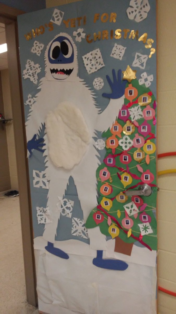 csouth3's tweet photo. We decorated our door for Christmas today@#bayview https://t.co/sBfUboPvc5