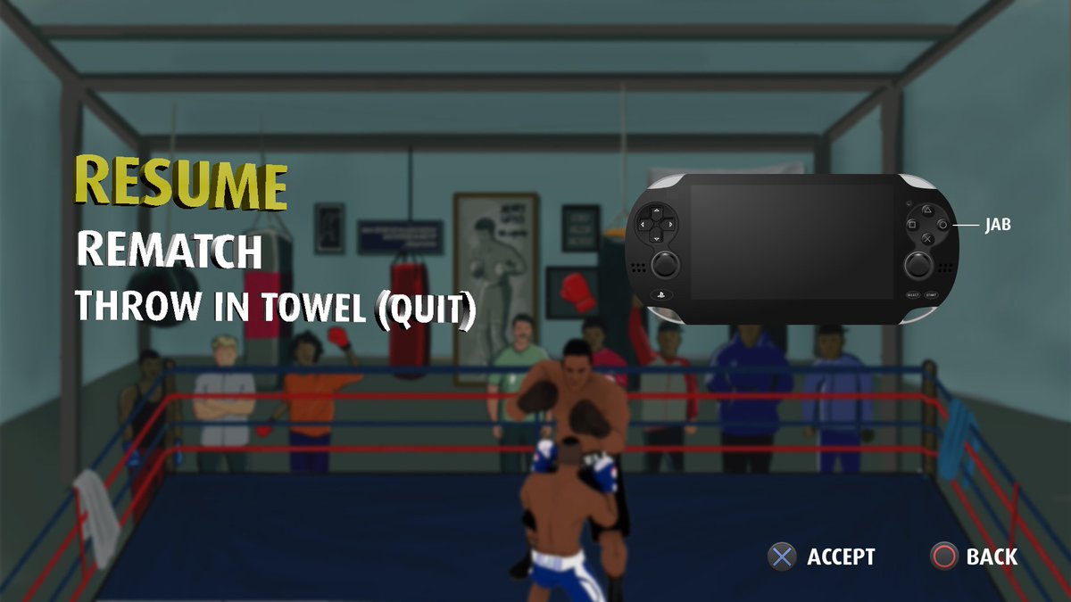 NitorisMedia's tweet photo. Pause, when you need a rest from the mayhem and game tips. 
#PSVita #sony #vitaisland #gamedev #indiedev #indiegame #boxing #sports #drama https://t.co/0TbGyvplzG