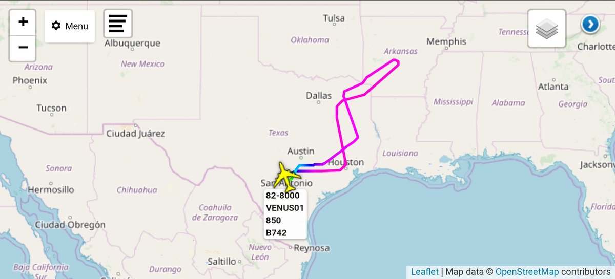 Andy007_SR_A's tweet photo. #USAF 🇺🇸
82-8000 / #VENUS01 
Boeing VC-25A 

Test flight out of Lackland AFB... https://t.co/QfQXYhWztS