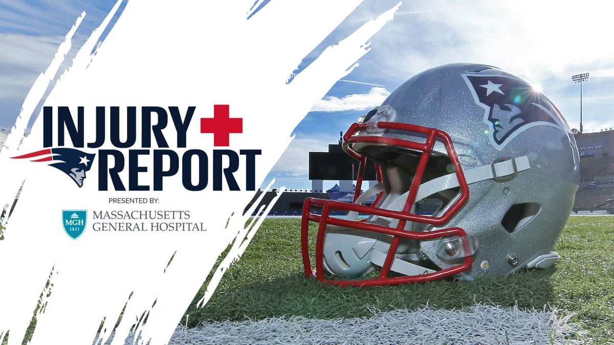 #Patriots Thursday injury report: bit.ly/2SJhVuw https://t.co/LQb8boEUpE