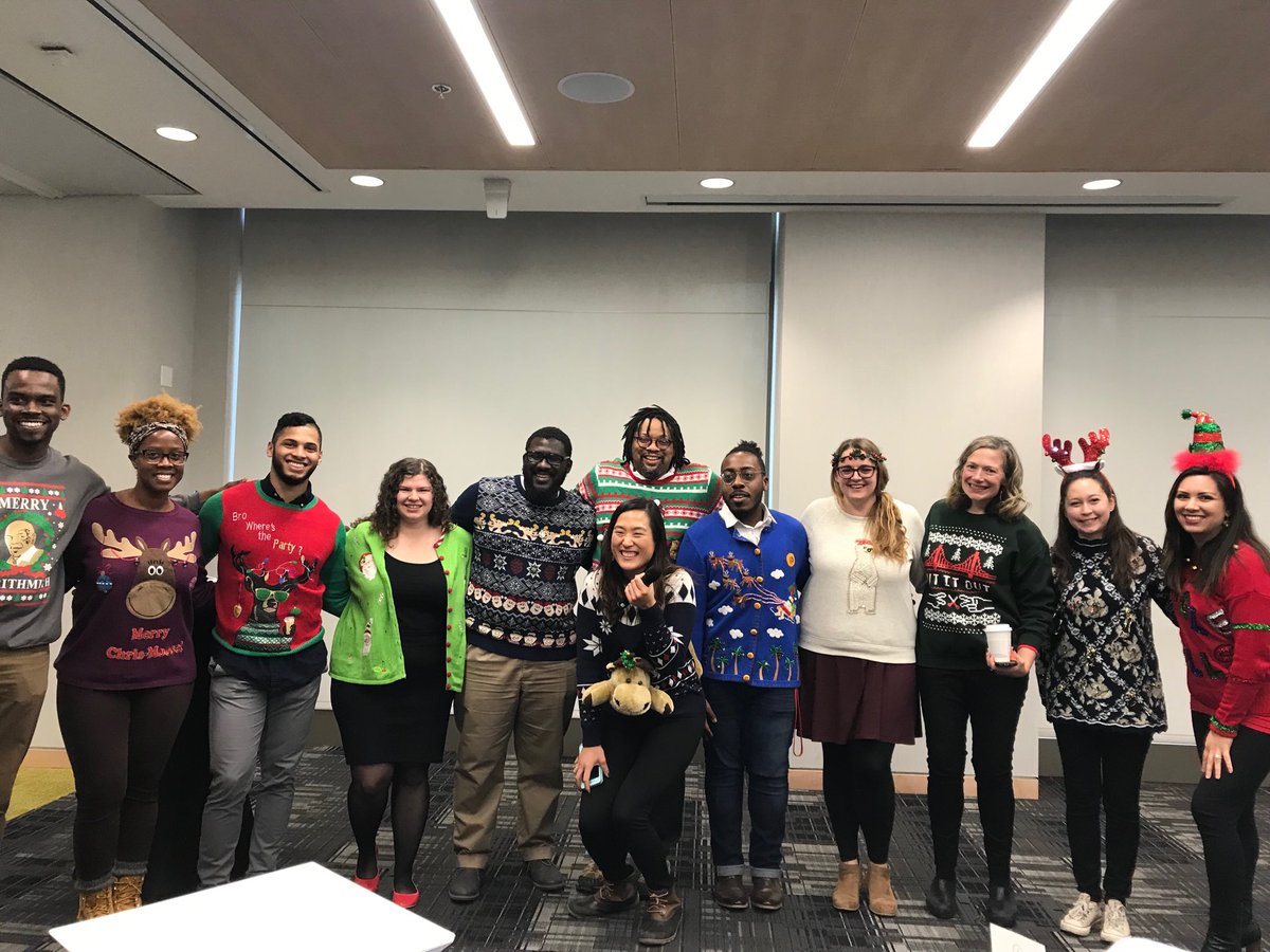 FantaAwNAFSA's tweet photo. Happy Holidays OCL team. Thanks for all your great work! Love the sweaters😀😀 https://t.co/Hyd9PNDtVd