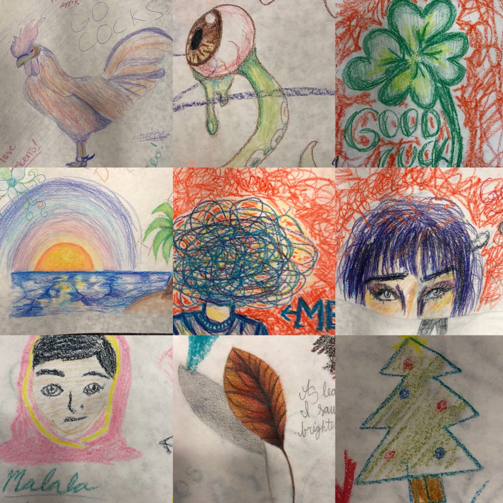 UofSClibraries's tweet image. We are enjoying the #tcoop exam doodles! Need to de-stress? Stop by and draw your own doodle! Look for this activity on the Main Level near the elevators.