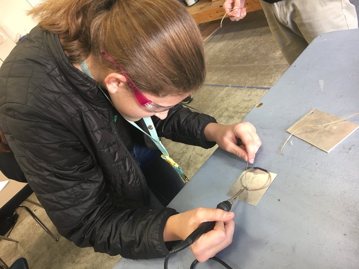 engineeringDV's tweet image. Soldering wires