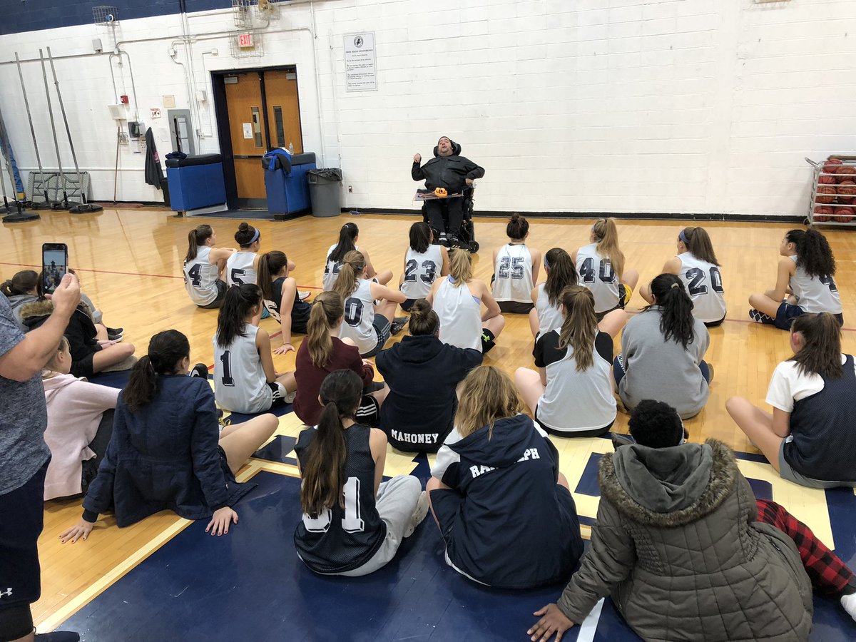 RHS_AD1's tweet image. Coach Torres has a guest speaker come to speak to the team prior to the start of the season. It was an honor to have Chris with us. #RamsNation #GoRamsGirlsBasketball #GoRams