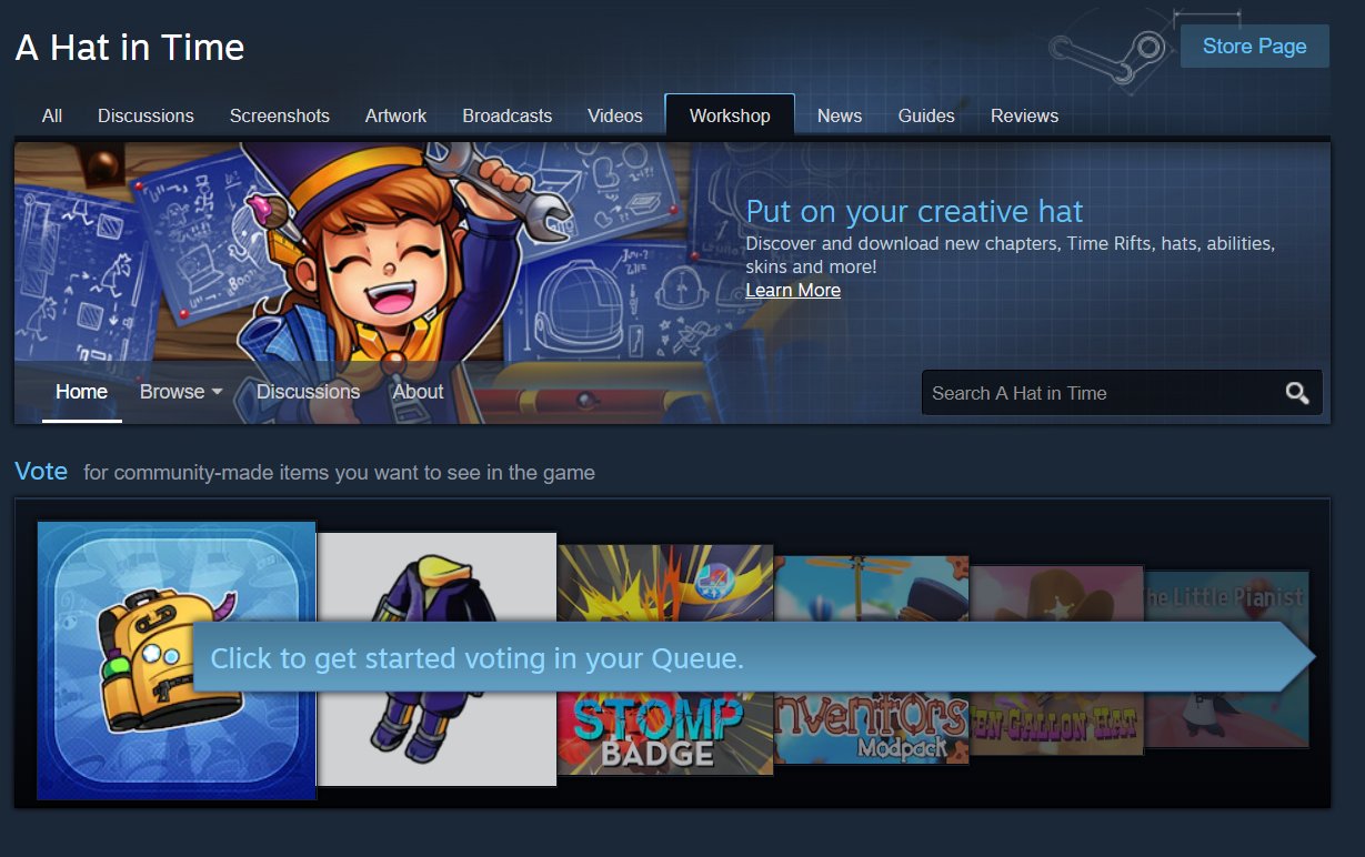 A Hat in Time en Steam