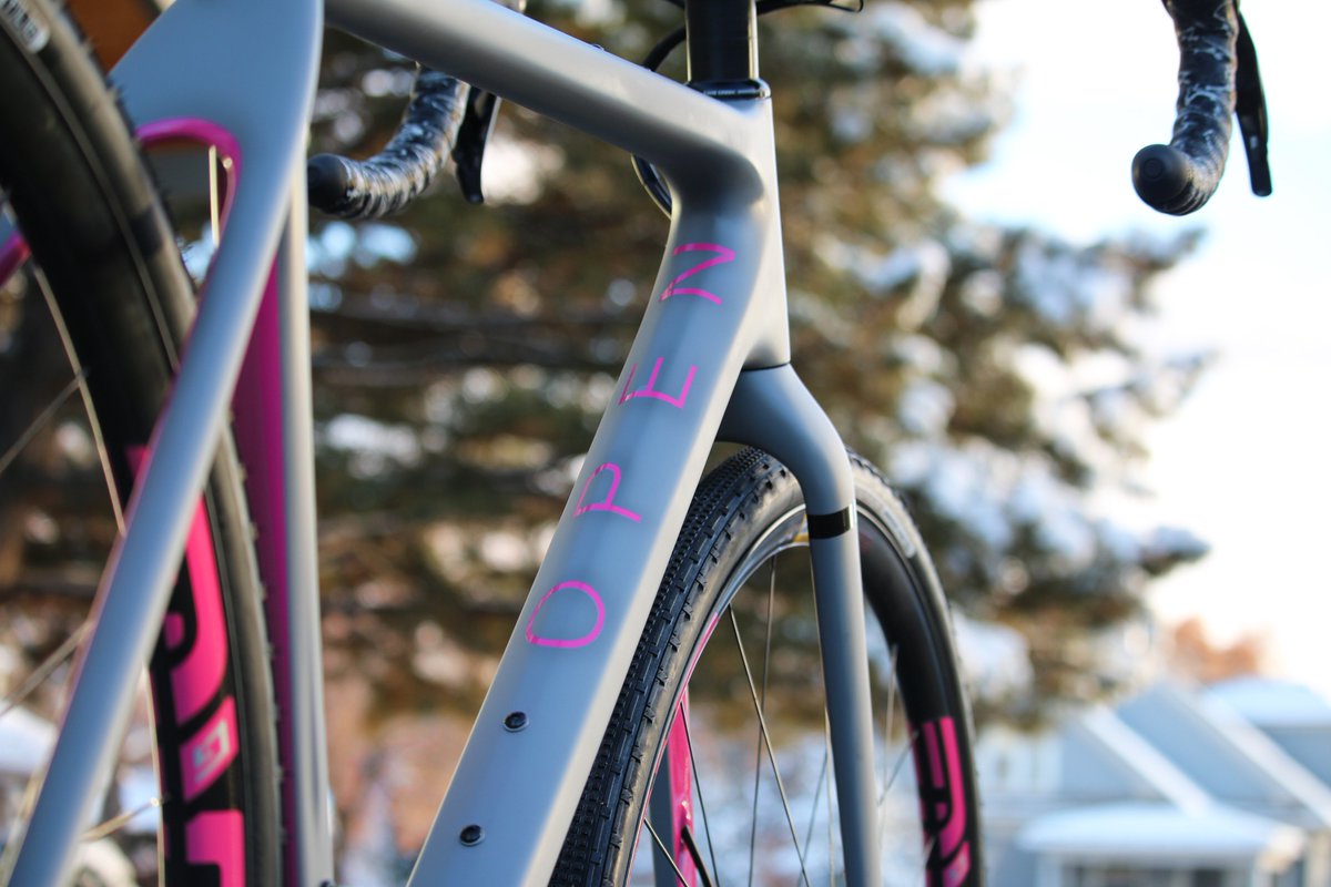 ContenderBikes's tweet photo. Day three of Ernie’s Best Builds goes to this pink and grey @opencycle U.P. Watch out Clouseau, there's a new inspector in town! #gravelbike #custom #unbeatenpath https://t.co/vpNePvaFWO