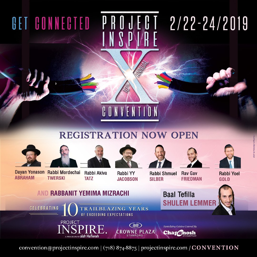 PrjctInspire's tweet photo. Join a Shabbos of inspiration and kiruv insight into our 10 trailblazing years!

https://t.co/g5D6MjItJU

#ProjectInspire #Jinspire #JWRP #inspire #convention #conference #inspiration #speakers #crowneplazastamford #kiruv #shabbos https://t.co/EzWkbvncQH