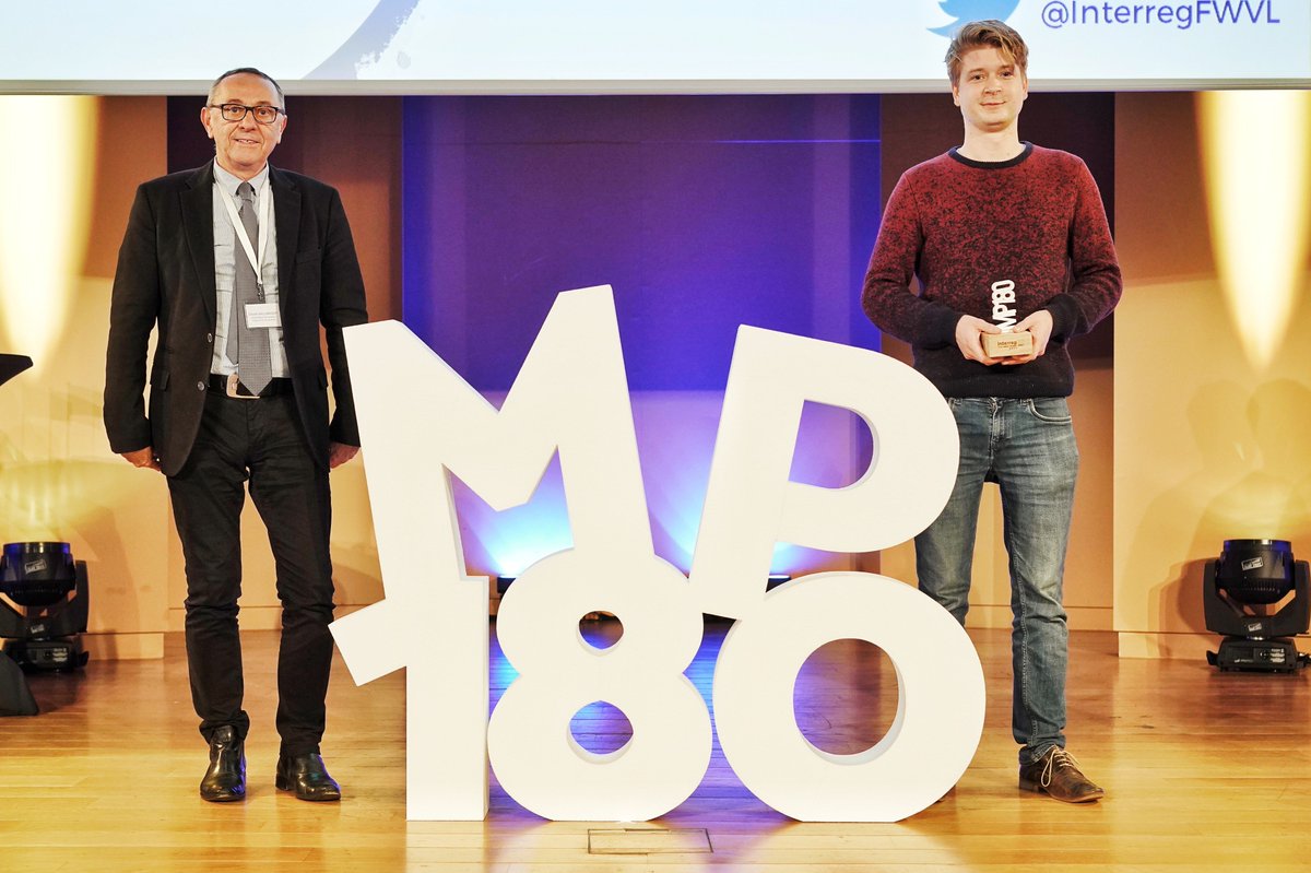 WBI_tweet's tweet photo. Les projets financés par le programme Interreg France-Wallonie-Vlaanderen sont ambitieux et innovants ! 16 projets ont relevé le défi de participer au concours "Mon projet en 180 secondes".
Les vainqueurs sont : TERAFOOD, BATI C2, FEEL WOOD, KIDSHEARTS
Bravo à tous !
#MP180 https://t.co/BiMBATYaSE