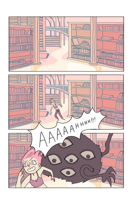 1/2 A short comic I started this semester about a diva pop-star and an idiot wizard! 