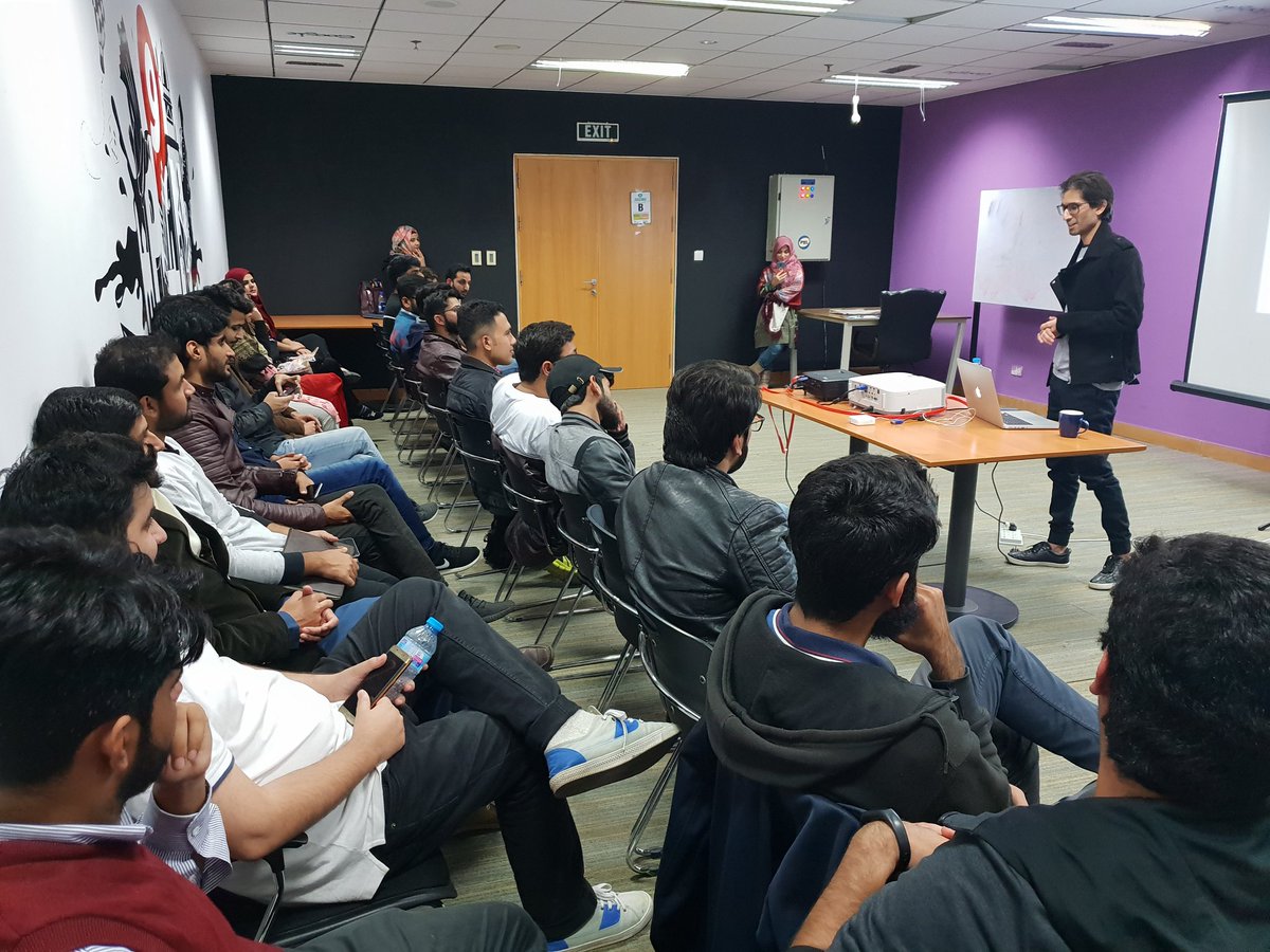 PITBIncubation's tweet photo. Bilal Athar, CEO Wifigen and Plan9 alum was today's guest for the 3rd episode of Struggle Nights.
The topic of discussion was the lessons he learned while making a million dollar startup in Pakistan.
#wifigen #strugglenights #plan9alumni https://t.co/Ys1FtzqePc