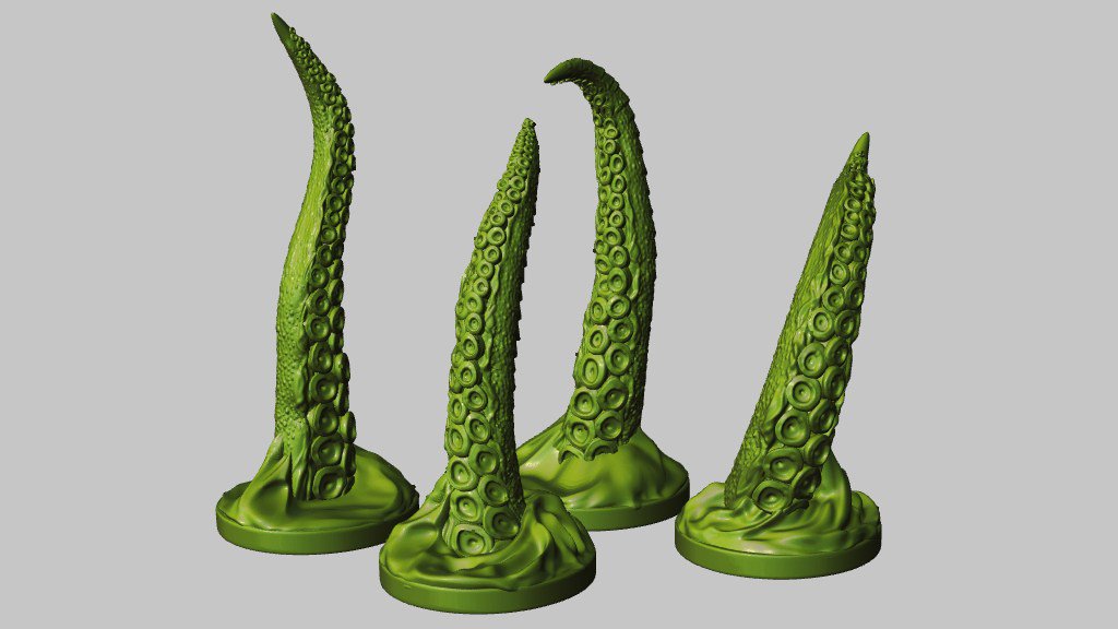 ConquerorModels's tweet photo. Tentacles x4 (3D STL Models) https://t.co/WEXL2ffREE https://t.co/AjZ2k1dHrm
