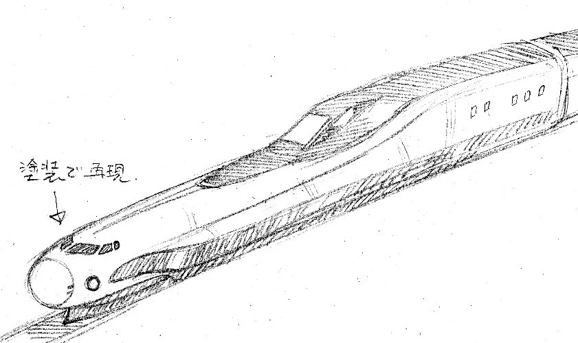 新幹線の先頭車両の鼻に０系の顔！？可愛くてありじゃない？！？！