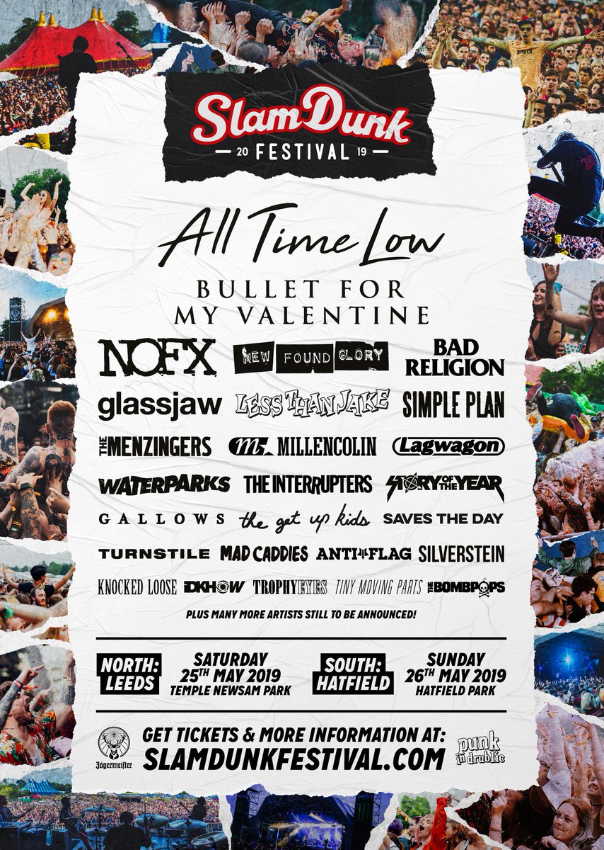Slam Dunk Festival Here Are All The Artists Announced So Far For Sdf19 Including Our Latest Addition Of The Punk In Drublic In The Uk For The First Time Discover