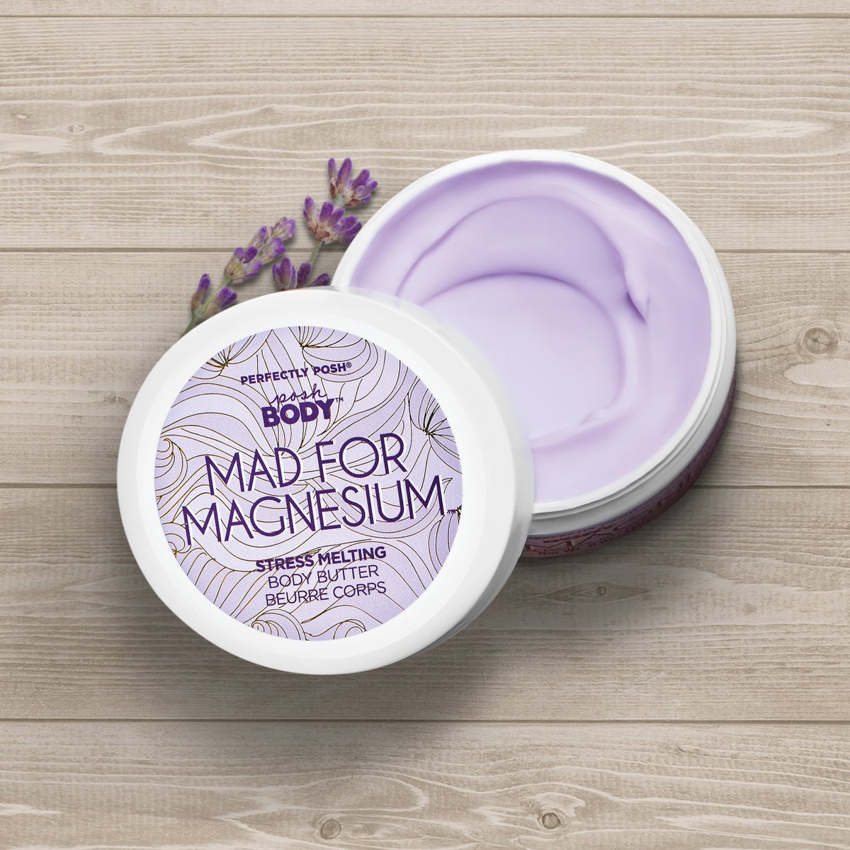 A_JStudios's tweet photo. Today we are releasing a NEW body butter called Mad for Magnesium at NOON EST for $22! This new body butter is PERFECT for those that are experiencing extra dry skin. ⚠️This is a #PerfectlyPosh Splurg = extremely limited quantities. #bodybutter 
https://t.co/DK7W9qewc5 https://t.co/rG6IUP5uHO