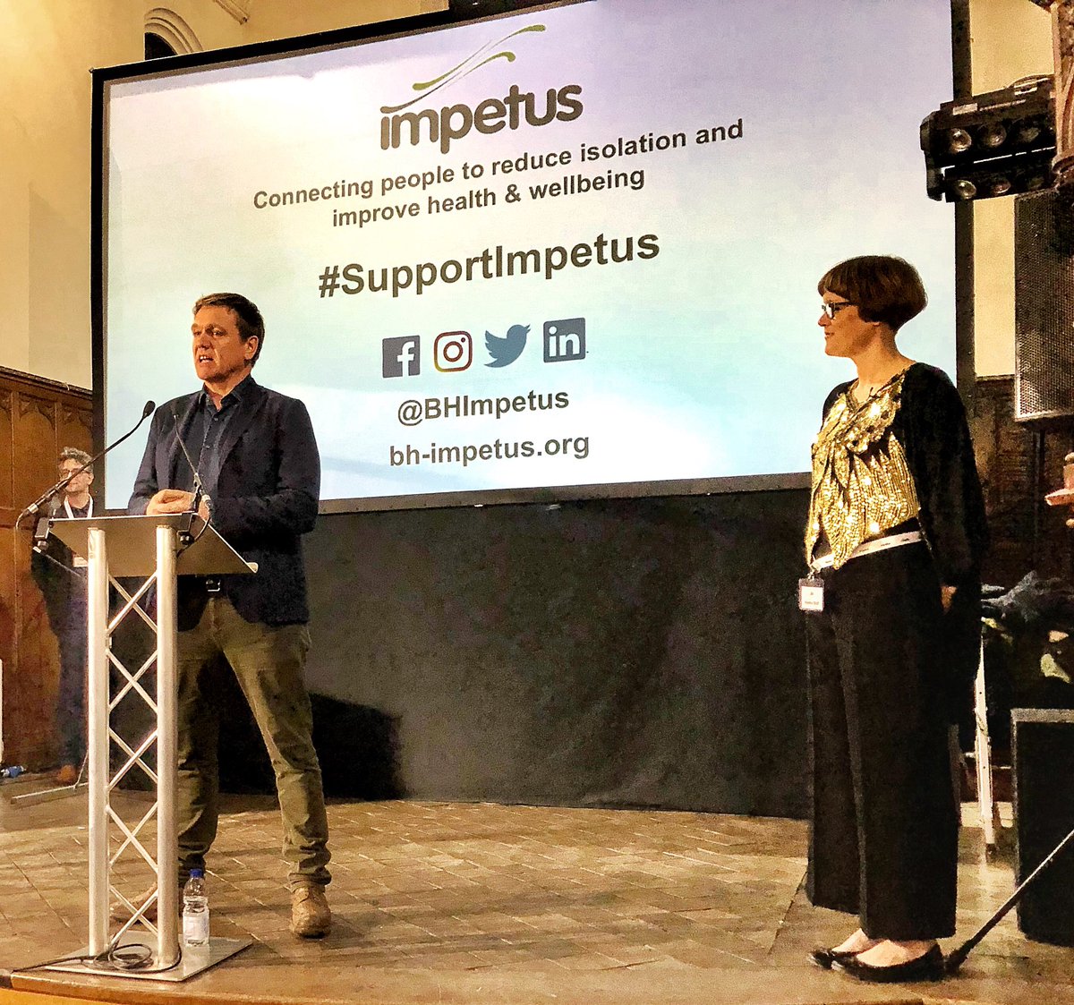 SusiVervatePlus's tweet photo. A wonderful and inspiring evening tonight with @BHImpetus at their Winter Reception. What amazing work these guys do to reduce isolation & loneliness in our city. Moving stories from volunteers and those being supported. #SupportImpetus :) https://t.co/a7lJ4M3y2p