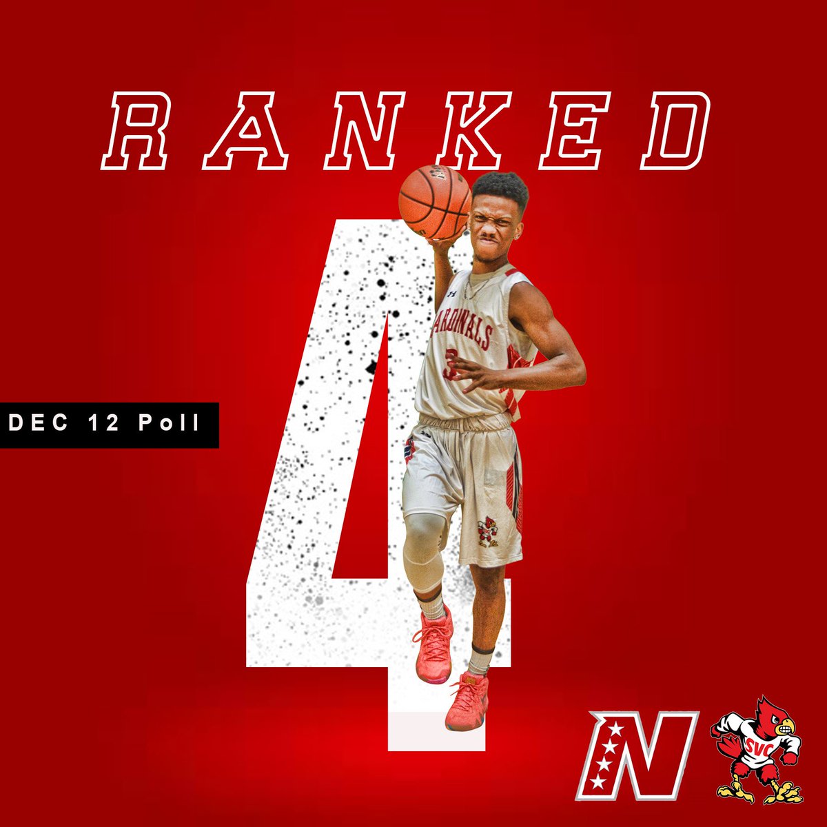 The Cardinals (8-1) moved up to #4 in the most recent NWAC poll.