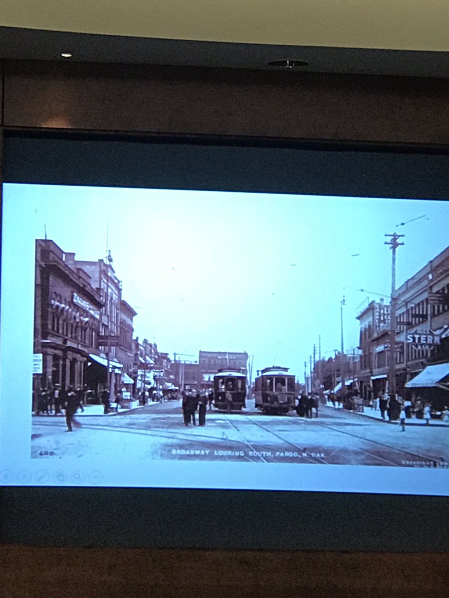 Inspiring to hear about the history of Street Cars in Fargo Moorhead from Mark Piehl of the Historical &amp; Cultural Society of Clay County