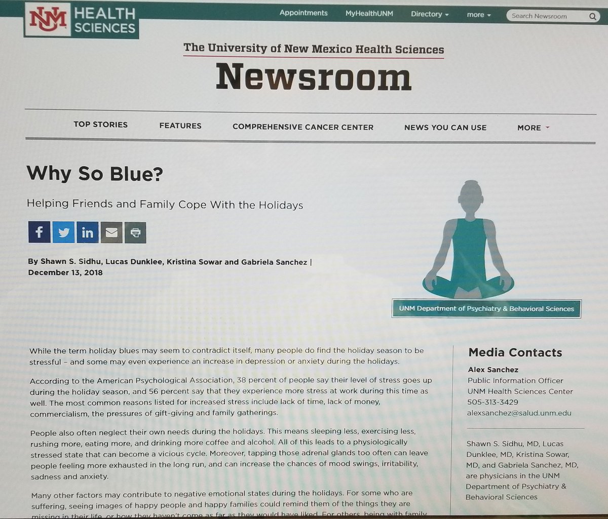 shawnsidhumd's tweet image. So #proud of this #initiative! Our #BrainandBehavior educational column for #patients and their #families just launched! It&apos;s so awesome to see an #idea come to #life and take #flight! Hopefully will help people w/o #accesstohealthcare. 
#community #outreach