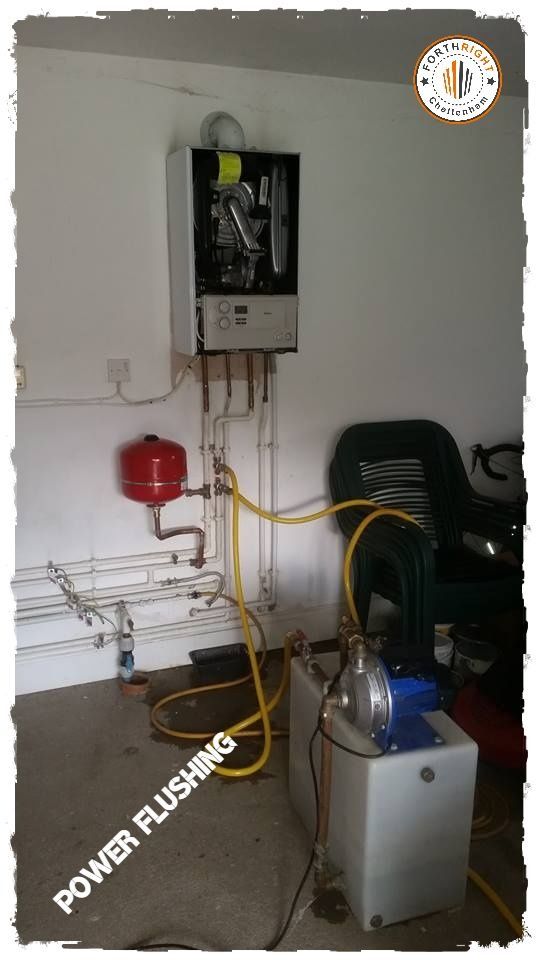 Here we are power flushing a large property in the Cotswold's.