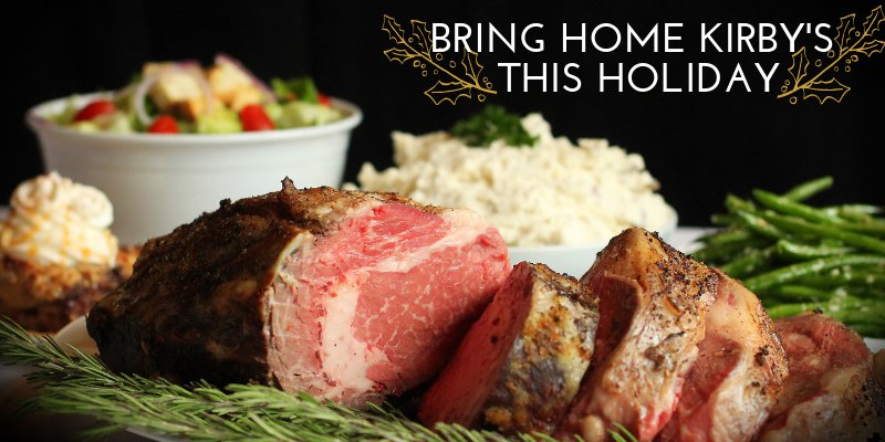 Leave the cooking to us! Order the Prime Rib Feast for your next holiday gathering!

#PrimeRibFeast #PrimeRib #Carnivore #ForkYeah #FineDining #BestOfTheBest #Feast #Gather #DinnerTime #Yummy #Delish #Gourmet #TasteThisNext #TheWoodlandsTX #KirbysSteakhouse #WeCook #OrderToday